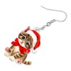DALANE Acrylic Christmas Gifts Hat Cat Earrings Dangle Drop Cute