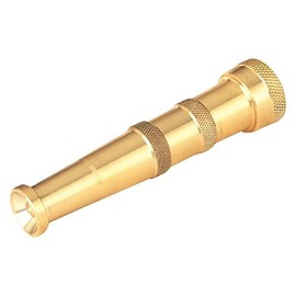 Rocky Mountain Goods Heavy Duty Brass Hose Nozzle - 5” Large Nozzle with Adjustable Spray from Mist Heavy Jet Stream - Ideal for Cleaning or Watering - Leakproof Washer