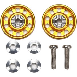 Tamiya 95704 Mini 4WD Special Design, Lightweight, 0.5 inch (13 mm) All Aluminum Bearing Roller, Gold