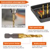 OCR 13PCS Titanium Drill Tap Set, HSS SAE & Metric
