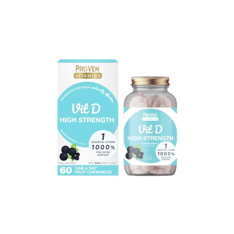 Proven Vitamin D - High Strength 2000 IU Blackcurrant Flavoured