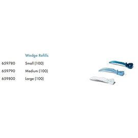 Dentsply 659790 Palodent Plus Sectional Matrix System, Medium, Medium Blue, Wedge Refill (Pack of 100)