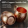 COPPER-BAR Moscow Mule Copper Mugs - Unique HANDCRAFTED Gift Set