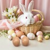 Healifty 20 Pcs Plastic Easter Eggs 2.2 Inch Paintable Eggs