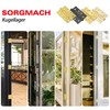 Pack of 2 Hinges 100 x 76 mm Folding Ball