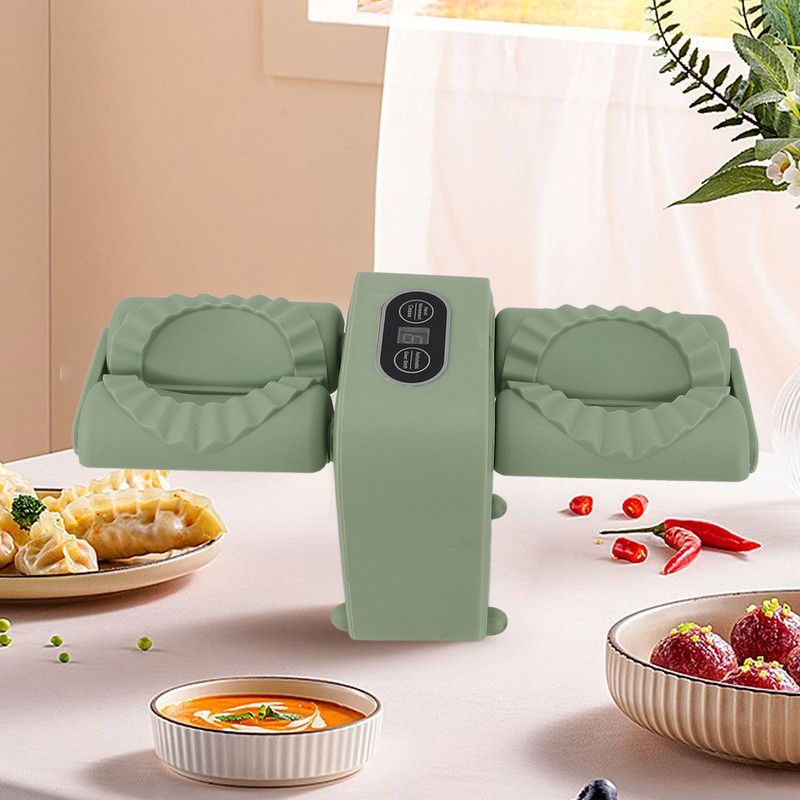 Double Head Automatic Dumpling Maker Mould Electric Dumpling Maker Machine