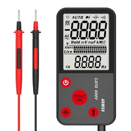 Yangers digital multimeter electrical tester pen type 3.5" LCD display true RMS auto ranging dc/ac voltage current resistance frequency continuity capacitance diode tester CAT II 600V CAT III 300V