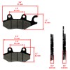 Caltric Brake Pads for Suzuki 500 LTF500 LTF-500 Quadmaster 2000-2001