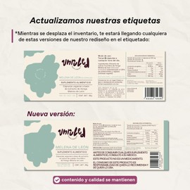 UNRULED - Melena de Leon | Extracto Puro de Hongo Melena de León en Cápsulas | Lions Mane Mushroom | 60 Cápsulas Veganas Suficientes para 1 Mes | 30 Porciones de 1000mg | Hongo Adaptogeno Considerado Nootropico 100% Natural