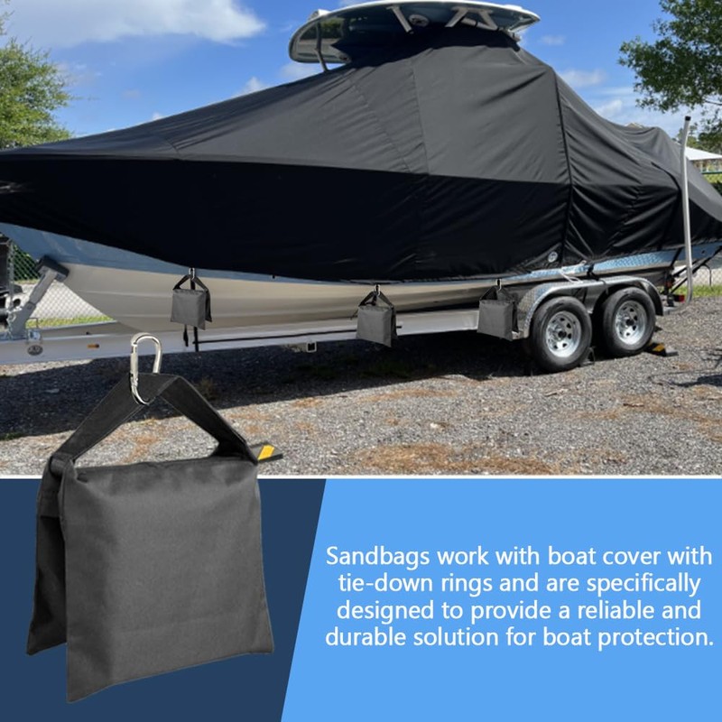 Boat Cover Sandbags 4 Pack Marine Quality Boat Shield Accessories