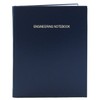 BookFactory Blue Engineering Notebook - 312 Pages (.25" Grid Format)