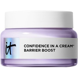 It Cosmetics Confidence in a Cream Barrier Boost - Crema Hidratante Facial, 100 Hrs de Hidratación Reparadora para Piel Sensible. Fórmula con Ceramidas y Vitamina F, 60 ml
