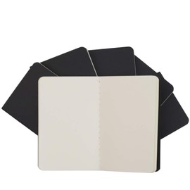 Jindizi Pocket Notebook, 6 Pack Softcover Mini Notebooks 3.15" x 5.5" Black Notebook Small Memo Notepad for Men Women Traveler Author