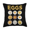 Photo-Realistic Egg Collage Art Throw Pillow