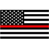 DECAL UNLIMITED FIRST RESPONDER FIRE AMERICAN FLAG WINDOW STICKER DECAL