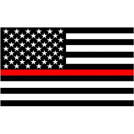 DECAL UNLIMITED FIRST RESPONDER FIRE AMERICAN FLAG WINDOW STICKER DECAL SUPPORT YOUR LOCAL DEPT