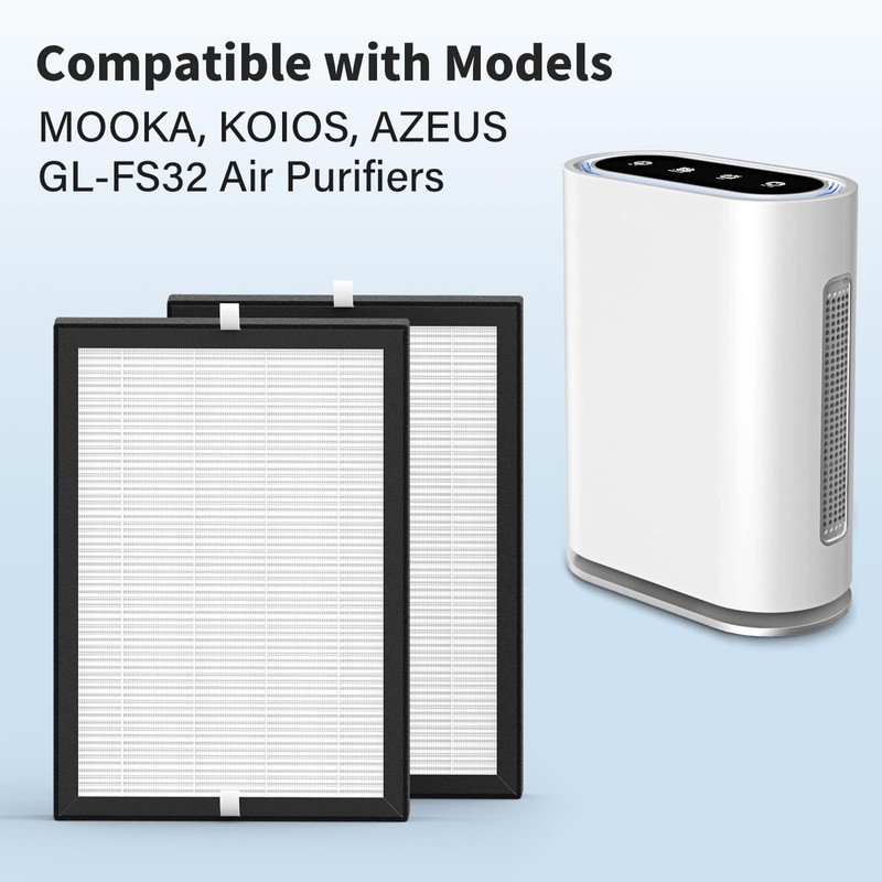 GL-FS32 Air Filter Replacement Compatible with MOOKA/KOIOS GL-FS32 & Azeus