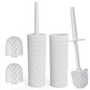 Topsky 2-Pack Closed Toilet Brush Compact Toilet Brush and Holder