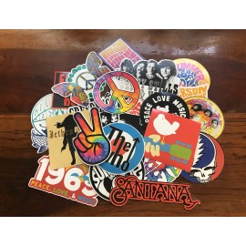 Woodstock Music Festival sticker Lot pack - Credence Clearwater Janis Joplin Who