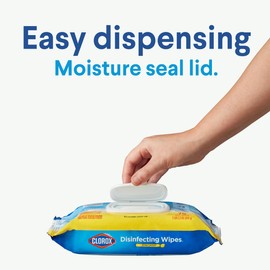 CloroxPro Clorox Disinfecting Wipes, Cleaning Wipes Flex Pack, Lemon Scent, 75 Ct, Pack of 6 (Pack May Vary)