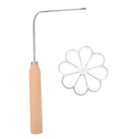 Rosette Waffle Iron, Rose Iron for Baking, Rosette Iron Waffle Moulds, Waffle Iron Without Electricity, Rosenküchle Iron, for Preparing Fried Food in the Kitchen