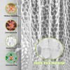 OTraki Clear Shower Curtain, 120 X 200 CM Extra Long