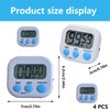 4-Pack Kitchen Timer, Countdown Timer, Kids Timer, Kitchen Timers for
