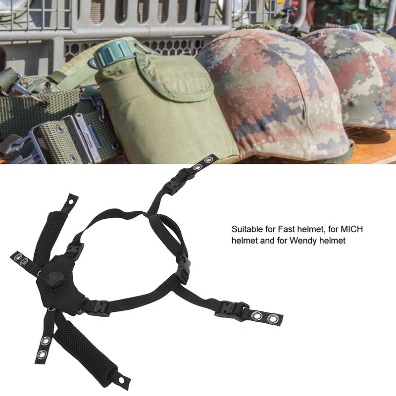 banapoy Chin Strap for Helmets, Adjustable Tactical Helmet Suspension System,