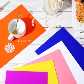 Remerry 24 Pcs Colored Acrylic Sheets for Laser Cutting 0.08 Inch Thick, Opaque Acrylic Panel Boards for Engraving Cutting Sawing in 12 Colors (7 x 5 Inch)