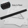 Architectural Scale Ruler, 12" Aluminum Architect Scale, Triangular Scale, Scale