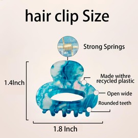 4 Pcs Mini Hair Claw Clip,Acetate Small Claw Clips for Half Up Hairstyles