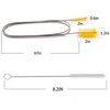 Flexible Drain Brush，Nylon Cleaner Double Ended Elastic Hose Pipe 67-inch