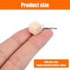 Pack of 300 Wooden Blocks for Crafts, 1 cm Unfinished