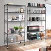 Storage Shelves 75"H Wire Shelving Unit with Wheels 1750LBS Heavy