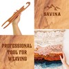 Savina 11.8in Wooden Weaving Shuttle - Handcrafted Loom Sticks for