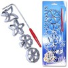 rukauf Traditional Dough Mould - Hworost Waffle Iron Waffle Baking Spree Forest Bows Set of 4