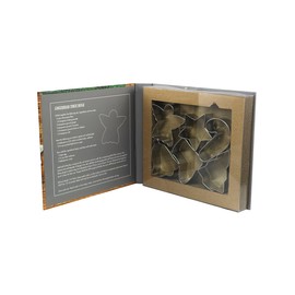 R&M International Cookie Cutter Holiday Gift Set, 6-Piece Stainless Steel Christmas Designs