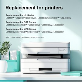 TN248XL TN-248XLBK TN-248BK Toner Replacement for Brother TN248XL Black Toner for Brother MFC-L3760CDW MFC-L3740CDW Toner Black DCP-L3560CDW HL-L3240CDW MFC-L8390CDW DCP-L3555CDW (2 Black)