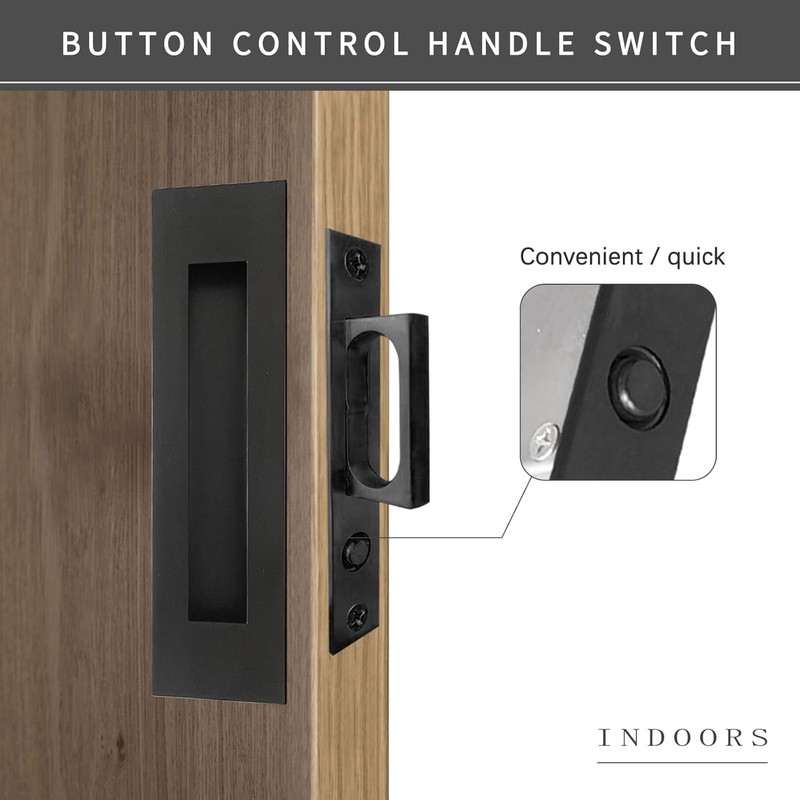 senharvest Recessed Finger Flush Pulls with Edge Pull -Sliding Closet