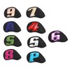 9PCS Golf Club Head Covers Waterproof PU Numbered Golf Club