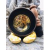 Sadhana Tibetan Bronze Singing Bowl Set - Hand-hammered Tree of