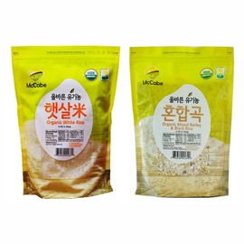 McCabe Organic Grain, 3-Pound (2-Pack) (White Rice and Mixed Barley & Black Rice), USDA Certified Organic, CCOF Certified(California Certified Organic Farmers)