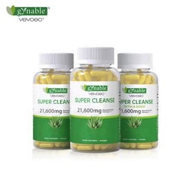VEVOEC Aloe Vera Capsules, Gynable&VEVOEC, super cleanse, 90 Capsules ，Easter'sGift/Picks,216,000mg Inner Aloe Leaf Equivelent per Serving, Gut Health, Natural Immune Supplement,Gluten free,Sugar free - Specification: 3 Bottles