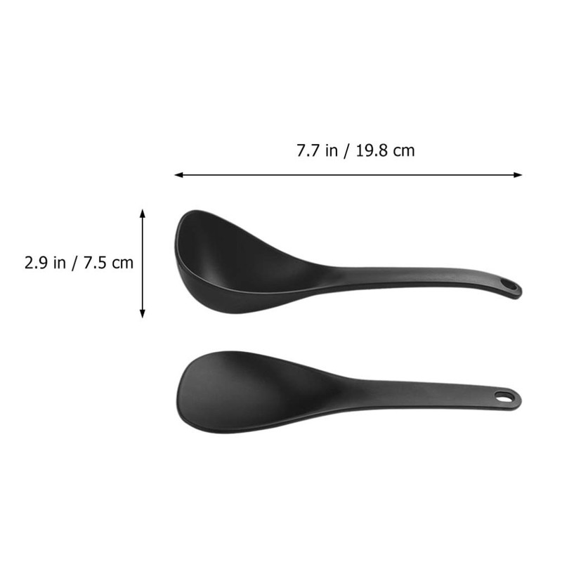 DOITOOL 2Pcs Rice Paddle Spoon Soup Spoon Non Stick Rice
