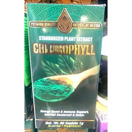 Natural De México Clorofila Extracto Vegetal Estandarizado Suplemento / Chlorophyll Caplets 60 Cap