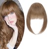 SEGO Clip-In Real Hair Bangs, 100% Remy Hair, One Piece
