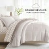 LINENS & HUTCH Bedding Bundle, Reversible Microfiber Comforter Set and