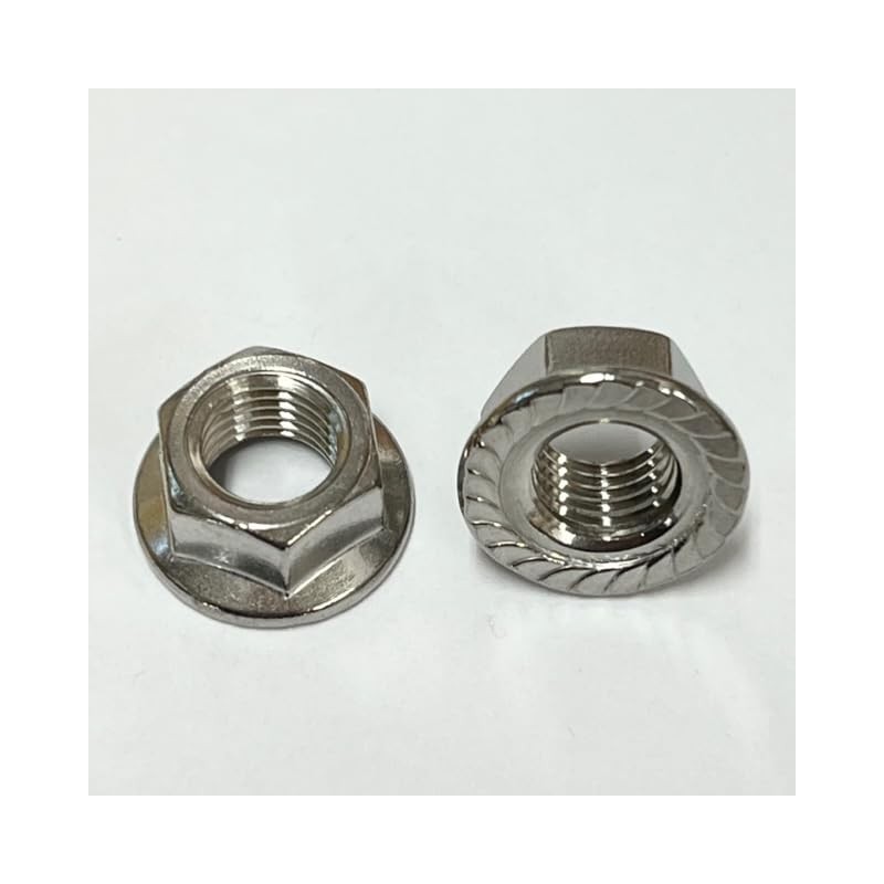 M12P=1.25 Fine Pitch Stainless Flange Nuts Made in Japan (4