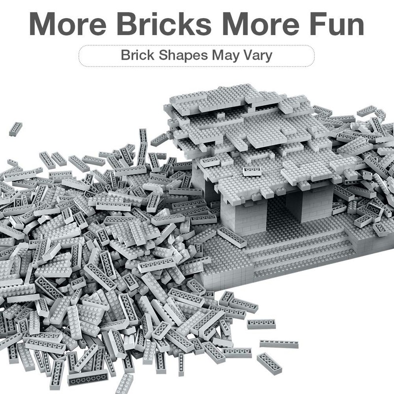 Lekebaby Classic 1500 Pieces Building Bricks Kit Basic Brick Set