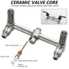 DOUBLUOEG 2 Handle Shower Faucet Set with 5 Setting Rainfall